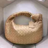 Nouvelle mode sac tissé à la main vert été sac à bandoulière dame bandoulière Hobo PU poignée nouée sac à main décontracté G220422