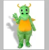 2022 högkvalitativ grön dinosaur docka maskot kostym vuxen halloween födelsedagsfest tecknad kläder