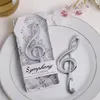 50 stcs Symphony Chrome Music Note Bottle Opener In Gift Box Bar Party Supplies Weddingbridal douche F0621X03