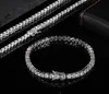 14K GOLD PLATE 6MM HIP HOP Chain Zircon Tennis Row Row Diamond Men and Women’s Neckleace 20inch 2inch 8inch