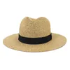 Spring Summer Straw Hat Women Men Sunhat Sunhats Girls Wide Brim Hats Woman Man Holiday Beach Caps BBE14010