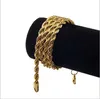 Gold 6-9 mm a treccia metalliche placcate 29,5 pollici per uomini/donne sbalorditivi fantastici gioielli fantastici270l