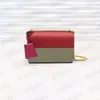 Kobieta Torba Torebka Torebka Oryginalne Pudełko Prawdziwej Skóry Wysokiej Jakości Kobiety Messenger cross body chain