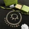 Women Designers Bracelet Silver Necklace For Mens Luxury Jewelry Letters Pendant Fashion Love Bracelets G Brand Chain Link Box Hip Pop 42002