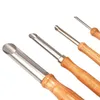 4 pièces/ensemble outils en céramique coupe-trous circulaires en argile pour poinçon de poterie et Sculpture pour la mise en forme de cercle XBJK2207