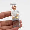 Cartoon creative bread chef refrigerator magne 3d fridge magnets character stickers home decoration gifts 220426