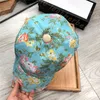 Flower Print Visor Cap Wide Brim Peaked Cap Beach Vacation Baseball Caps Women Men Fashion Street Snapback Hat