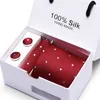 Luxury Formal Men's Pink Tie Stripe 7.5cm Ties Set Business Silk Fashion Accessories Wedding Classic Gift Box Packing 220509