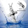 Cross Engraving Pattern Cremation Urn Pendant Necklace Hold Ashes Memorial Keepsake Stainless Steel Jewelry for Women Men