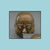 Talla coleccionable 4 caras Estado de ánimo Buda Estatua de cobre Complacido Ira Dolor Feliz Entrega de gota 2021 Artes y manualidades Regalos artísticos Home252j