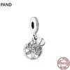 2022 S925 Sterling Prata Clássico Grânulos Amo Coração Série Charme Fit Pandora Pulseira ou Colar Pingentes Lady Presente