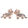 Anahtarlık Tiger Kolye Charm Rhinestone Kristal Anahtarlama Çanta Çanta Metal Yaratıcı Askı Emel22