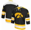 Xflsp 2022 College Custom Iowa Hawkeyes Maglia da hockey cucita 91 Ryan Carlson 71 Dean Dudzik 14 Aiden Germaine 21 Luca Goulding 20 Luke Imburgia 28