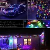 Strings Christmas Tree Decoration LED Lights Smart Bluetooth Control USB String Lamp Outdoor App Remote Garland Fairy LightsLED