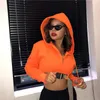 Sexy See Though Mesh Tops Neon Green Long Sleeve Pullovers Women Knitted Crop Tops Hoodies Breathable Sportwear Sweatshirts LJ201120