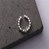 100% 925 bagues en argent Sterling pour femmes perles géométriques bague porte-bonheur taille ouverte faisant des bijoux cadeau fête fiançailles