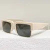 Hommes et femmes célèbres lunettes de soleil rectangulaires à monture métallique SF276S Mazzucchelli monture supérieure en acétate avec boîte d'origine