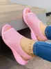 Mesh Sandals Shoes Summer Fish Women Platform S Closed Toe Wedge Ladies Light Casual Zapatillas Muje Cloed Ladie Caual Zapatill 37