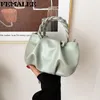 Bolsas de ombro plissadas femininas designer twist alça as bolsas de nuvem embreagem de moda 2022 mulheres mão lúcida de luxo de luxo color