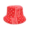 Projektanci mody Strażne czapki Brim Crossbrander Bucket Hat Kobieta wiosna Europejska amerykańska kwiecista druk kubełka Mashap7433992