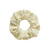 Sweet Floral Hair Scrunchies Handmade Elastic Rubber Bands Ponytail Holder Vintage Cloth Fabric Headwear Hair Accessories