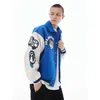 Hip Hop Baseball Jacket Coat Men Streetwear Skeleton Embroidery Patchwork Bomber College Jacket Harajuku Casual Varsity Jackets T220728