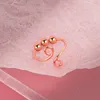 Fidget Anxiety Ring Beads Chain Spinner for Women Men Adjustable Anxiety Jewelry Make Life Easier