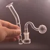 Munstycke j-krok adapter 14mm för vattenpipa glasolja brännare rör bong bubbler ashcatcher koncentrat riggar med konkava hål fliter tips