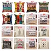 Letter Pillow Box Square Sofa Car Decoration Cushion Cover Love Theme Home Decor 23 Designs 45*45cm Inventory Wholesale