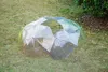 Clear Transparent Rain Umbrella Pvc Rain Dome Bubble Rain Sol Shade Long Handd Handd Stick Umbrella 360pcs DAJ474