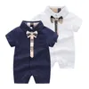 Designer Babys Jumps Curchs Rompers Bilding Classic Classic Plaid Bow Decoration Breathable Cotton Pure NOUVELLE-NOURN COURT CORD BÉBÉ Bébé PSK153