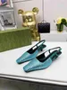 2023 TopSelling Famous brand women's hot diamond Classic luxury sandals high quality casual flat party shoes girl 3.5cm heel Designer wedding Genuine Leather shoes