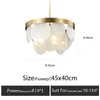 Bubble chandelier modern lamp luxury chandeliers living room dining room bedroom simple creative American glass lamps