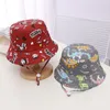 Berets doit 2022 Kids Cotton Duit Ducket Hats Summer Panama Cartoon Animal Sun Cap Spring Baby Boy Boy Outdoor Beach Fishererman Hatberets