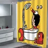 Super cortina de ducha de dibujos animados baño impermeable tela de calavera de azúcar s 220429