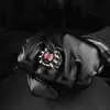 Fashion Simple Big Black Ruby Cast Dragon Claw Rings For Men Holiday Gift Retro Punk Gothic Alloy Jewelry Accessories Wholesale