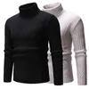 Trui trek aan ademende gebreide trui comfortabele lange mouwen trendy solide kleur mannen trui trui sweaters l220801