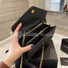 Mulheres Genuínas Caviar Caviar Designer Bolsa Bola Mulher Caixa de Alta Qualidade Caixa Original Woc Loulou Messenger Burse Chain com suporte para suporte para suporte para moeda de moeda