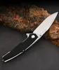 Ny R7204 Flipper Folding Knife D2 Satin Tanto Point Blade G10 med rostfritt stålplåthandtag Bollbärande EDC -fickmappknivar