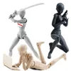 14 cm Künstler Kunst Malerei Anime Figur Skizze Zeichnen Männlich Weiblich Beweglicher Körper Chan Joint Action Spielzeug Modell Mannequin 001 220418