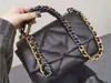 Модные дизайнерские сумки через плечо Кожаная женская высококачественная сумка через плечо с квадратной цепочкой