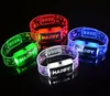 Link Chain Mammoth Sales Led Light Up Blinking Im Happy Armband Armband 4 PC Ambmg