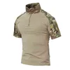Men's Tactical T-Shirts Camouflage Army Uniform Hunt Working Short Sleeve Shirts Assault Combat Military Cotton Clothes For Male L220706