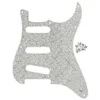 1 capa de acrílico Sparkle Scratch Plate Pick Guard 11 agujeros SSS Guitar Pickguard con tornillos para piezas de guitarra eléctrica