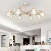 Lampy wiszące nowoczesny żyrandol sufitowy 3 kolory do salonu do sypialni jadalnia domowa retro loft wystrój oświetlenia wewnętrznego DS6905 Pendant