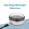 Dispositifs de soins du visage Ems Eye Masseur Électrique Lumière Rouge Coussinets Chauffants Cernes Sac Enlèvement Anti-Rides Poches Soulagement Relax Outils 0727