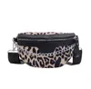 NewWomen's Leopard Waist Bag Simple Single Shoulder Diagonal Bag Large Capacity Chain Chest Bag 220712