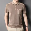 Marka Coodrony Letni pojawia się prawdziwa kieszeń z krótkim rękawem Polo-Shirt Men Odzież Bawełny biznes swobodny koszulka Homme Z5170S 220608