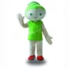 Hallowee green dolls Mascot Costume Simulation Adult Size Cartoon Anime theme character Carnival Unisex Dress Christmas Fancy Performance Party Dress