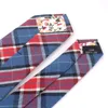 Papillon in cotone casual cravatta scozzese per abiti da lavoro da sposa uomini magri controlla cravatta sottile Gravatas Wear Fier22